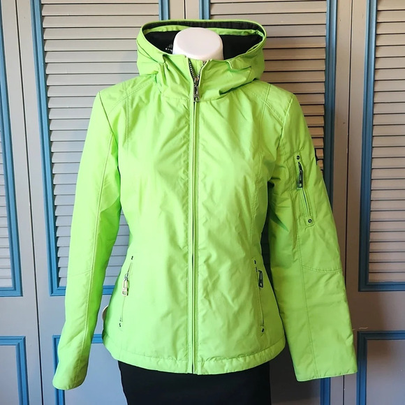 Vintage Skea Bright Green Winter Jacket - Picture 1 of 16
